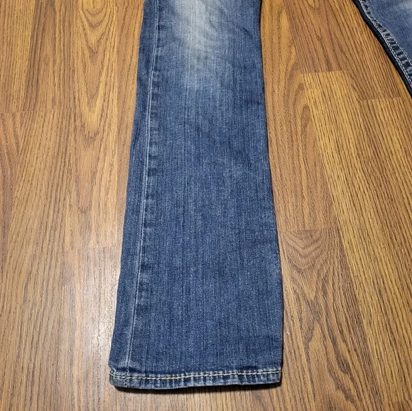 True Religion Women’s Straight Blue Jeans USA Made 29 Designer Denim L32 C96 - Picture 2 of 10